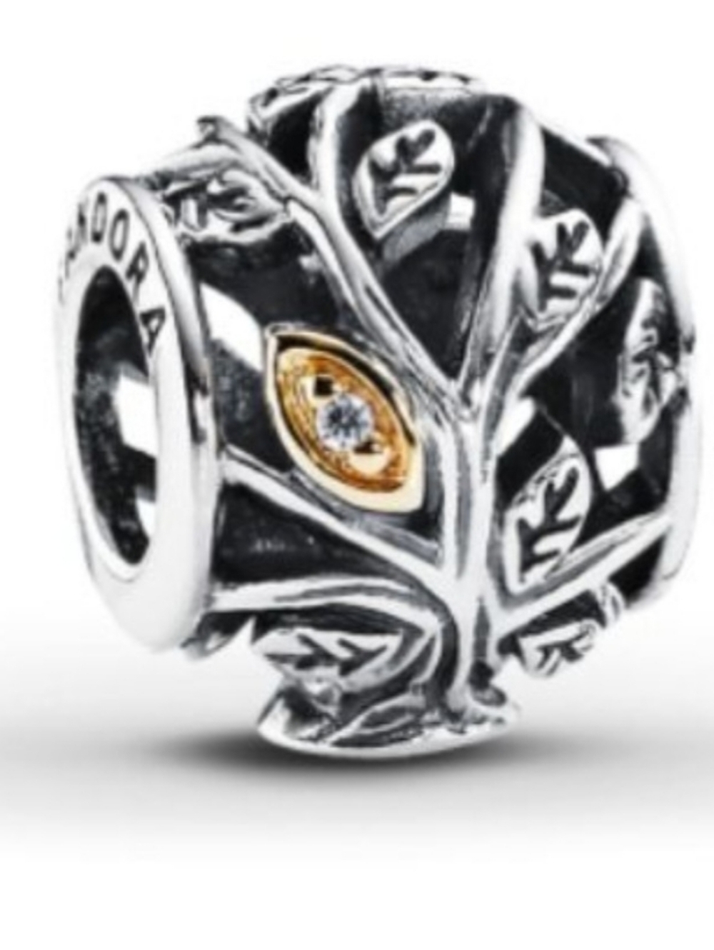 Pandora Two-Tone Tree of Life Charm with Gold Accent